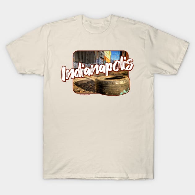 Indianapolis - 500 tire T-Shirt by Teejaaymax